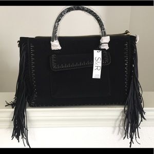 Black Fringe bag by Summer and Rose